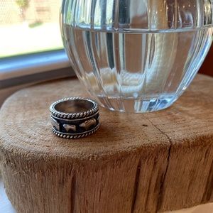 Golden Bear Sterling silver ring